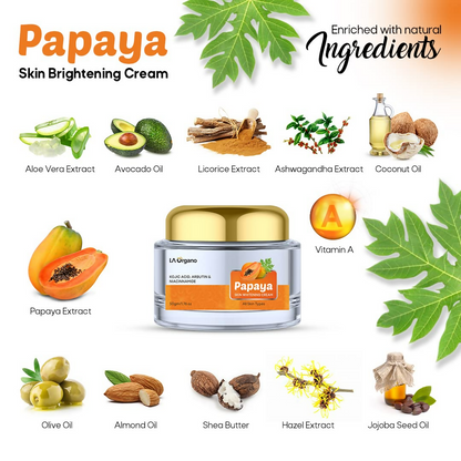 LA Organo Papaya Cream For Skin Brightening & Whitening