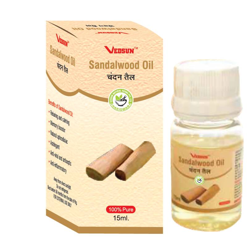 Vedsun Naturals Sandalwood Aroma Oil Pure & Organic for Skin and Fragrance - usa canada australia