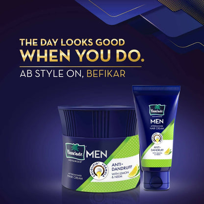 Parachute Advansed Men Hair Cream, Anti-Dandruff, With Lemon & Neem