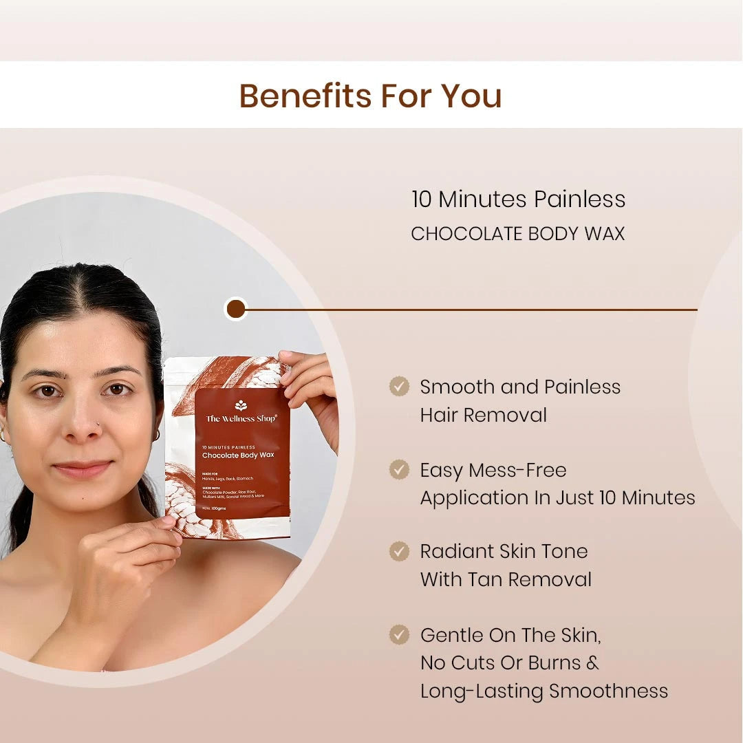 The Wellness Shop Chocolate Hair Removal Powder