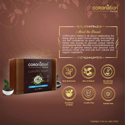 Coronation Herbal Exfoliate & Detox Dead Sea Mud Luxury Soap