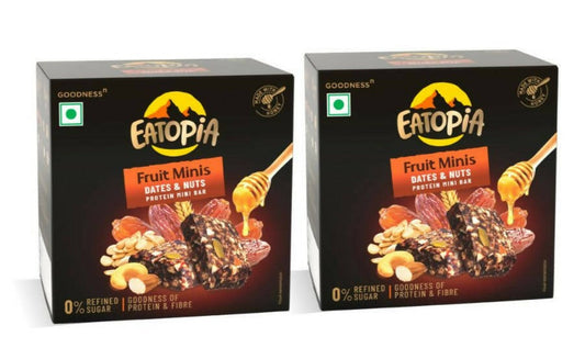 Eatopia Fruit Minis - Dates & Nuts Protein Mini Bar -  USA, Australia, Canada 