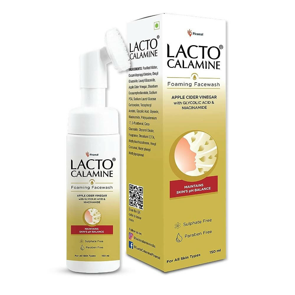 Lacto Calamine Apple Cider Vinegar Foaming Face Wash - BUDNEN