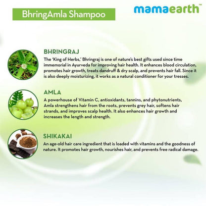 Mamaearth BhringAmla Shampoo For Intense Hair Treatment