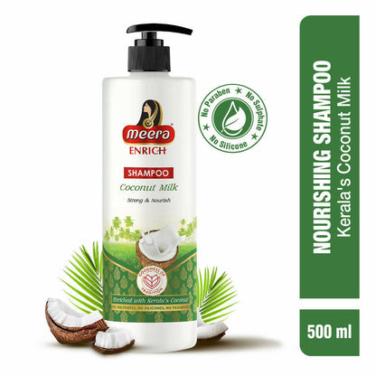 Meera Enrich Shampoo with Coconut Milk For Strong & Nourish