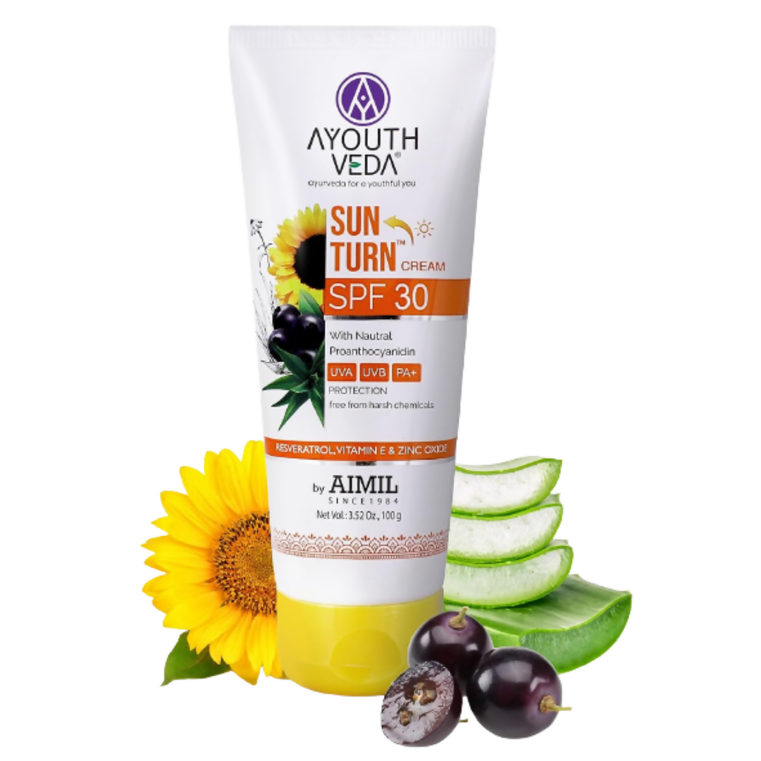 Ayouthveda Sunturn Cream With SPF 30 - BUDNEN