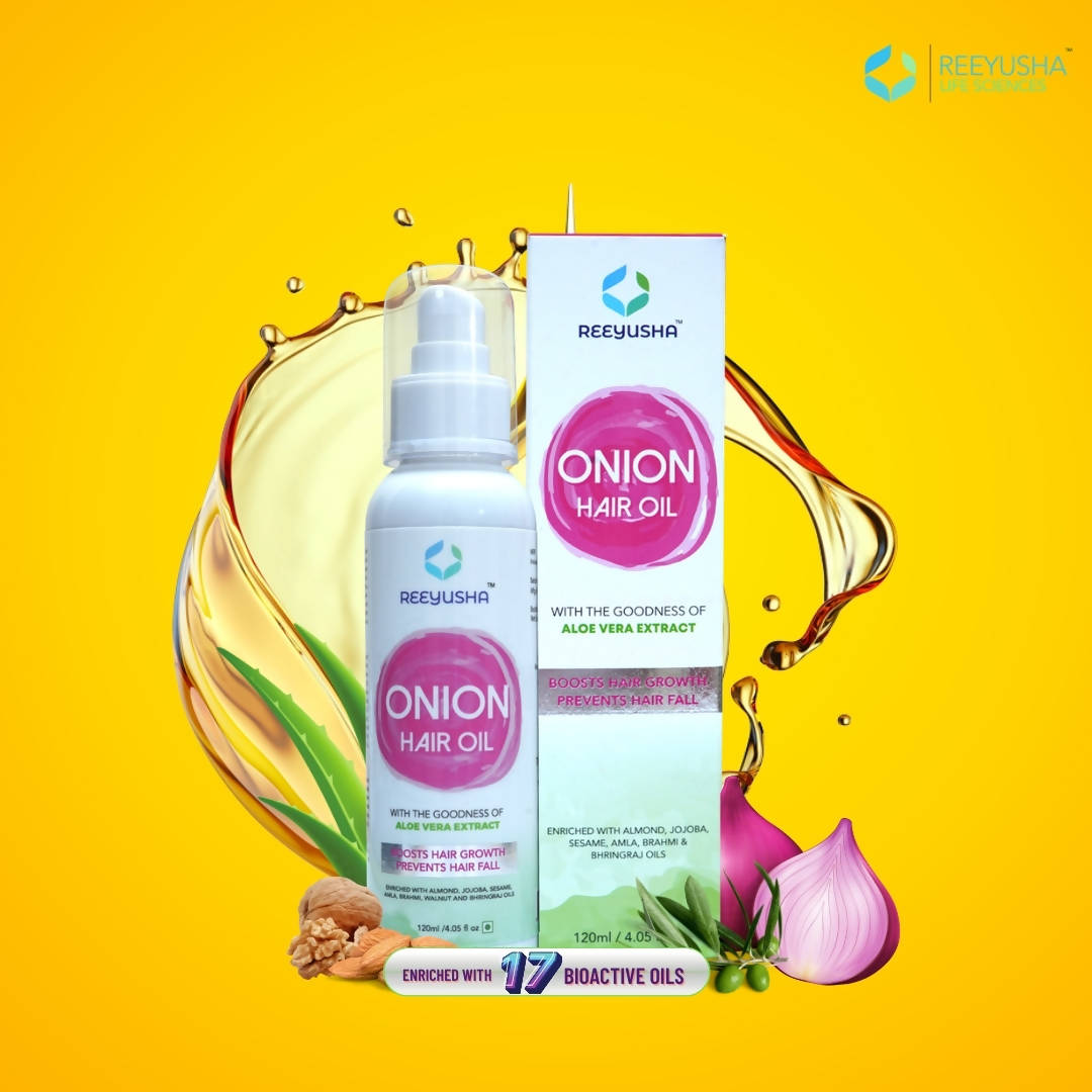 Reeyusha Onion Hair Oil with Aloe Vera Extract