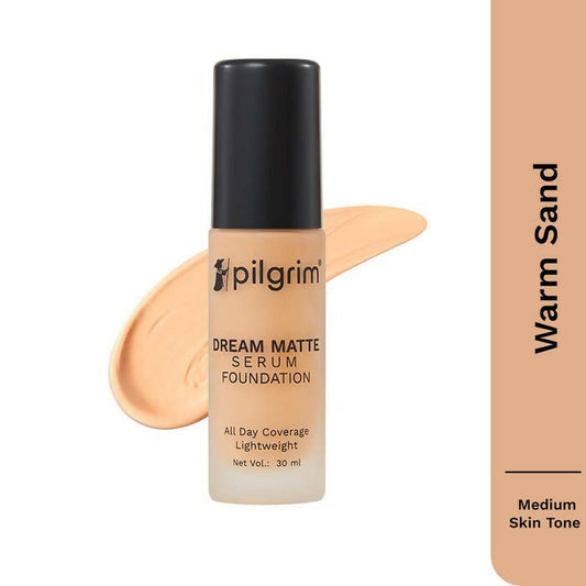 Pilgrim Dream Matte Serum Foundation For Medium Skin Tone Warm Sand