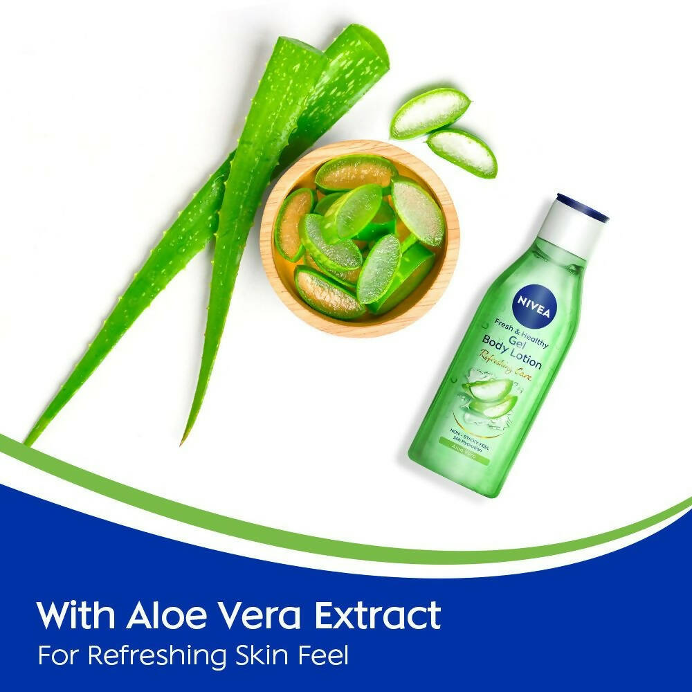 Nivea Fresh & Healthy Aloe Vera Gel Body Lotion Non Sticky Feel
