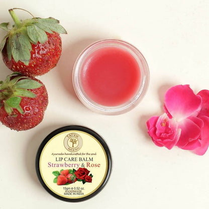 Tatvik Ayurveda Strawberry & Rose Lip Balm