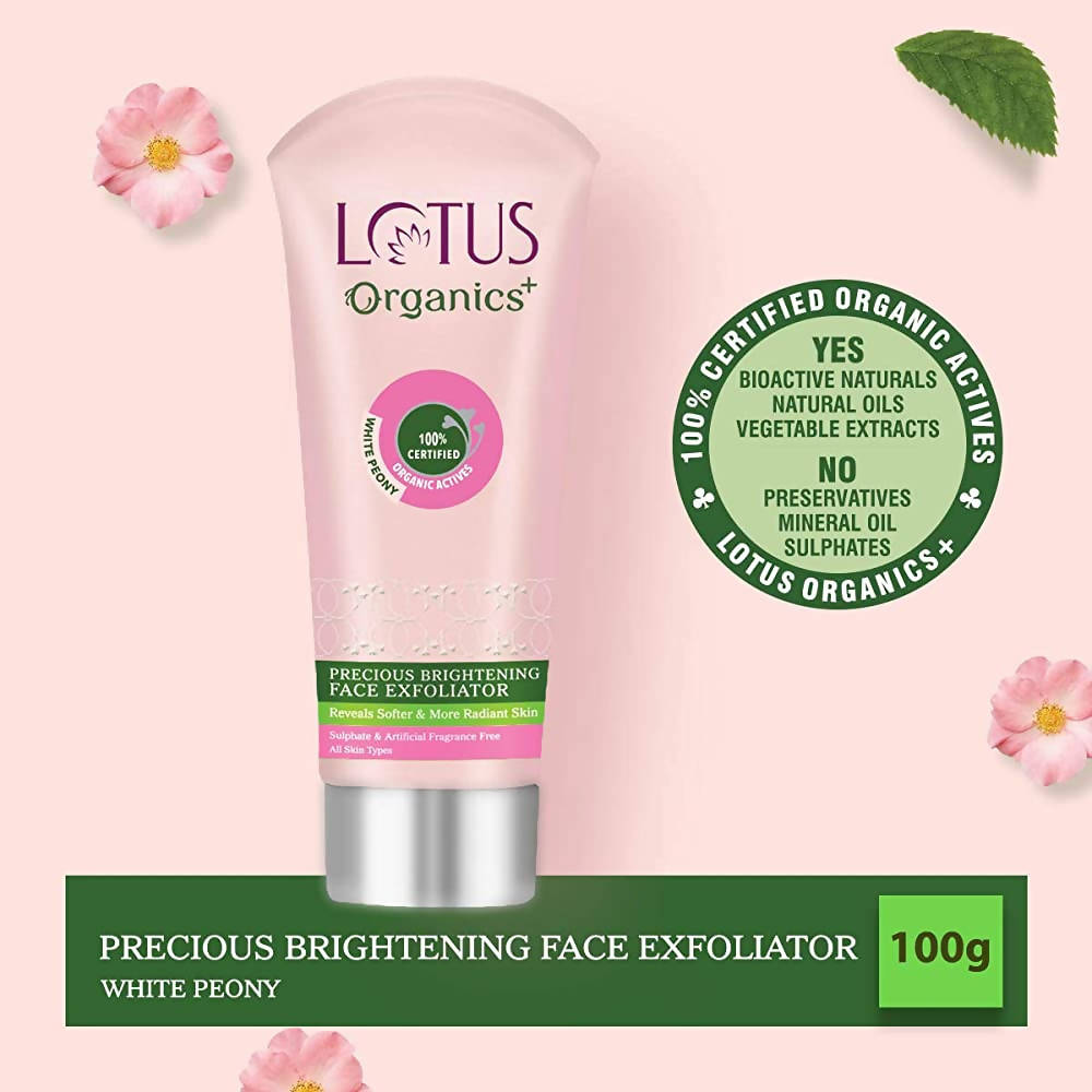 Lotus Organics+ Precious Brightening Face Exfoliator