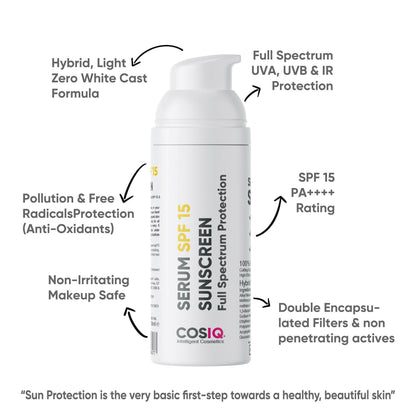 Cos-IQ Indoor Sunscreen Serum SPF 15 PA++++