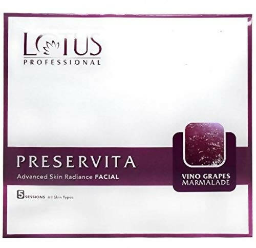 Lotus Professional Preservita Vino Grapes Marmalade Advanced Skin Radiance Facia Kit - BUDNEN