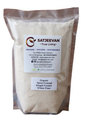 Satjeevan Organic Stone-Ground Khapli Emmer Wheat Flour