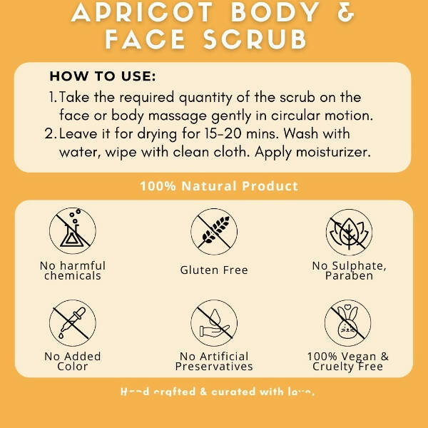 Organicos Apricot Face & Body Scrub
