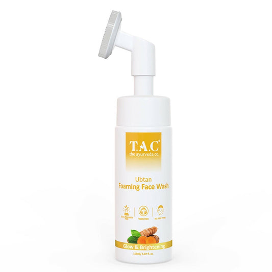 TAC - The Ayurveda Co. Ubtan Foaming Face Wash Tan Removal and Skin Brightening for Women & Men - usa canada australia