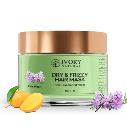 Ivory Natural Dry Rough Hair Mask For Smooths Hair, Frizz Reduction