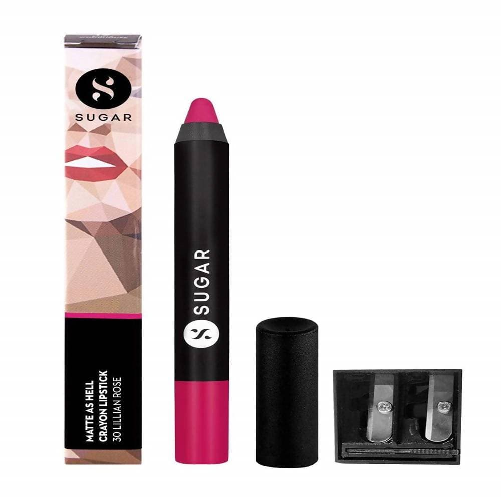 Sugar Matte As Hell Crayon Lipstick - Lillian Rose (Magenta/Bright Fuchsia)