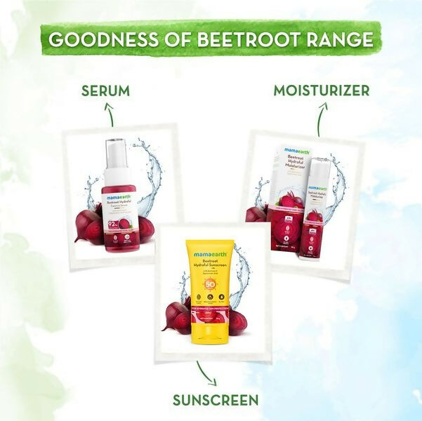 Mamaearth Beetroot Hydraful Sunscreen SPF 50 & PA++++