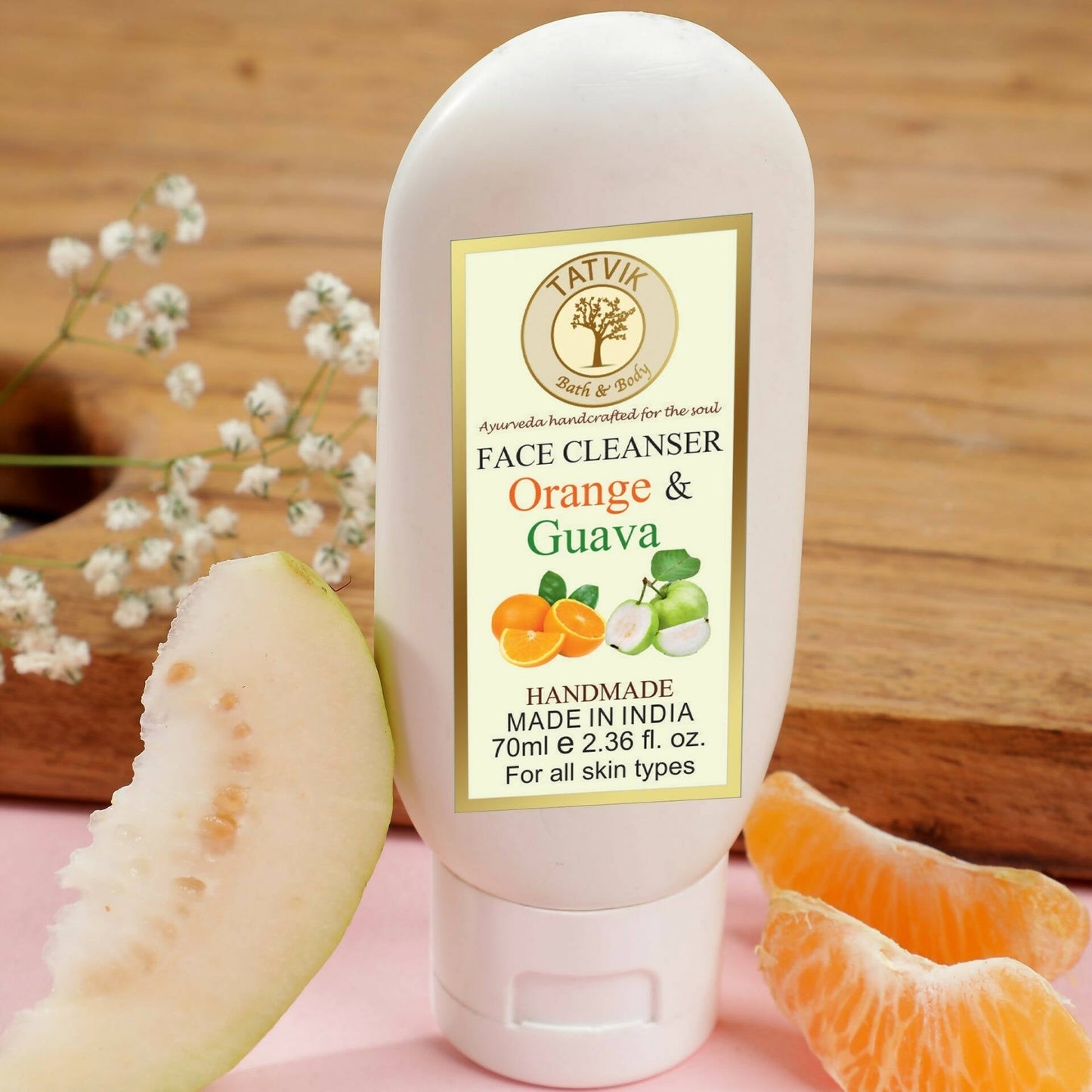 Tatvik Ayurveda Orange & Guava Face Cleanser