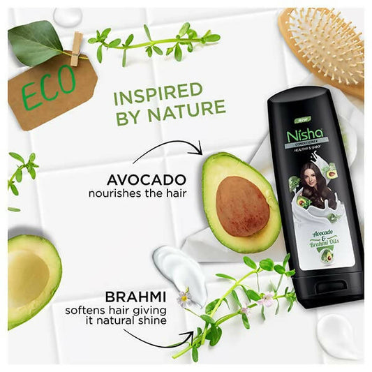 Nisha Healthy and Shiny Hair Conditioner with Avocado and Brahmi Oils