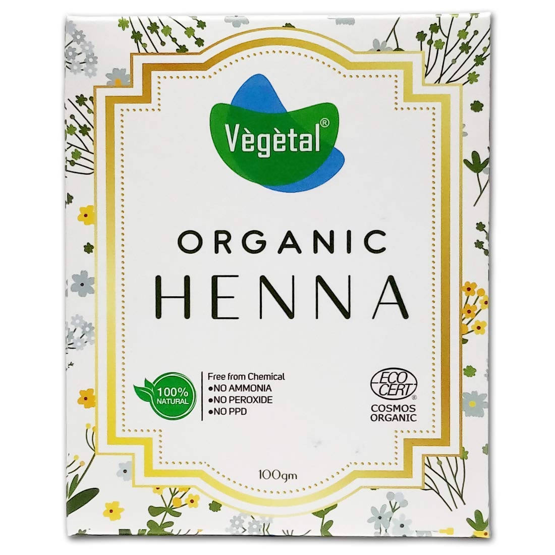 Vegetal Organic Henna Powder For Hair - BUDNE