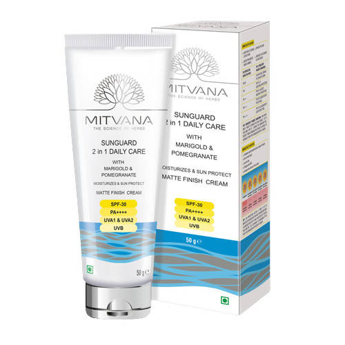 Mitvana Sunguard 2 in 1 Daily Care SPF-30 (Marigold & Pomegranate) - BUDEN