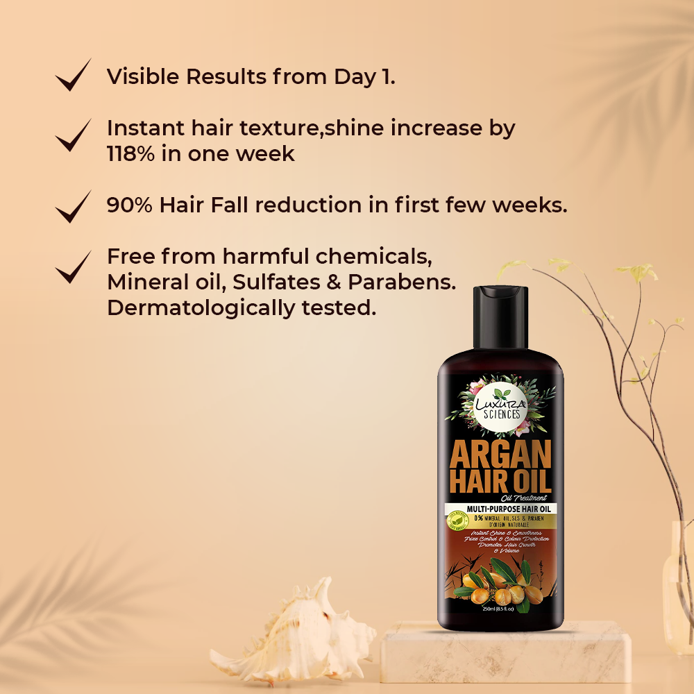 Luxura Sciences Argan Oil For Hair Growth