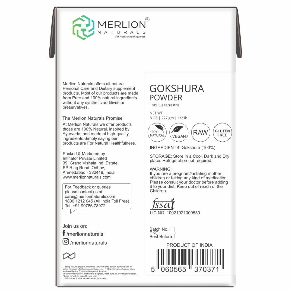 Merlion Naturals Gokshura Powder
