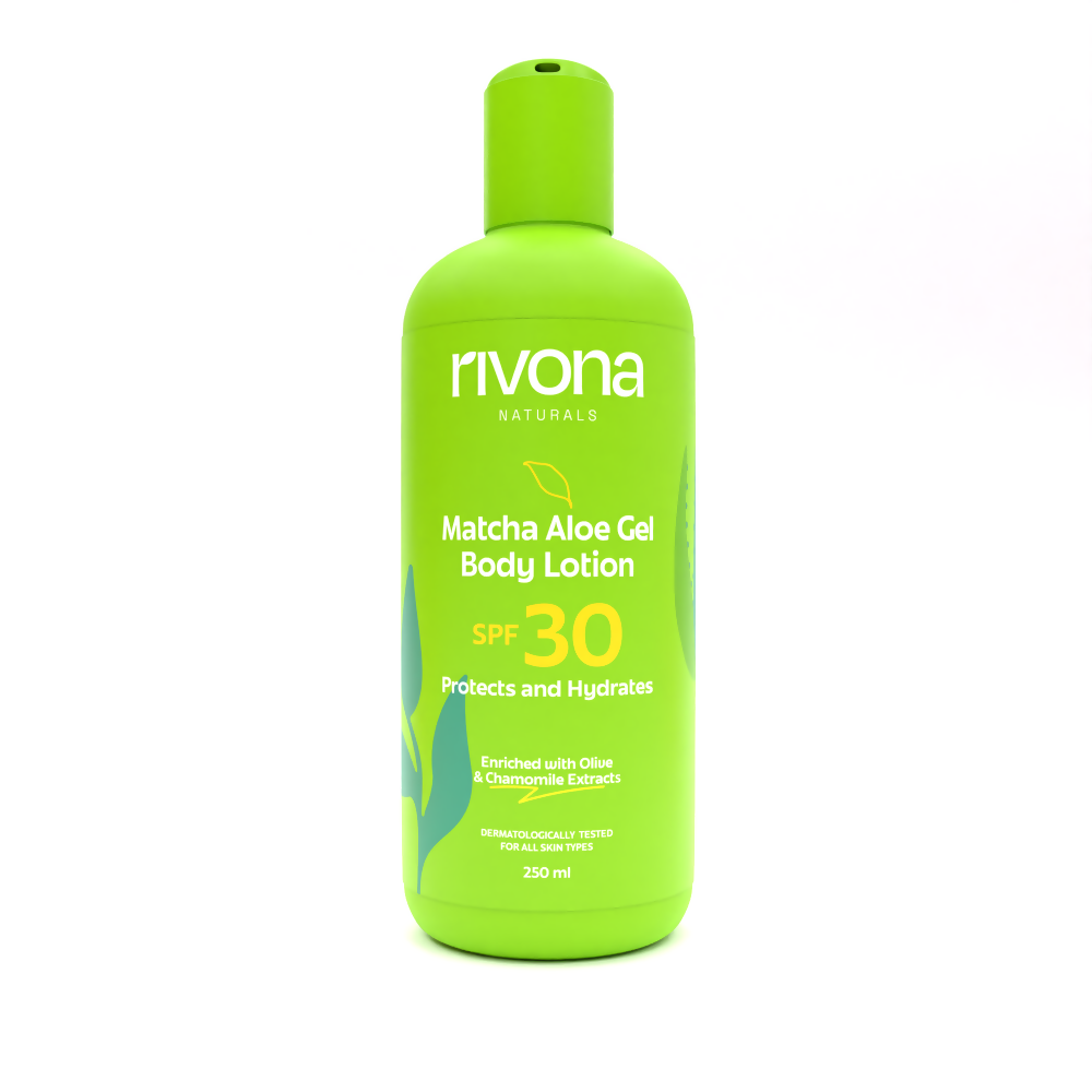 Rivona Naturals Matcha Aloe Gel Body Lotion with SPF 30 - BUDNEN