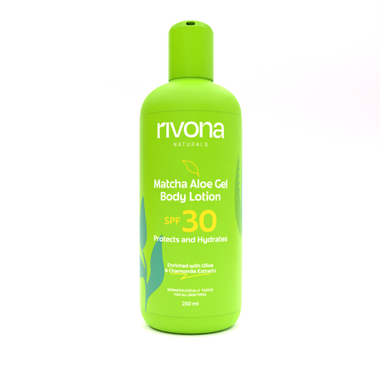 Rivona Naturals Matcha Aloe Gel Body Lotion with SPF 30 - BUDNEN