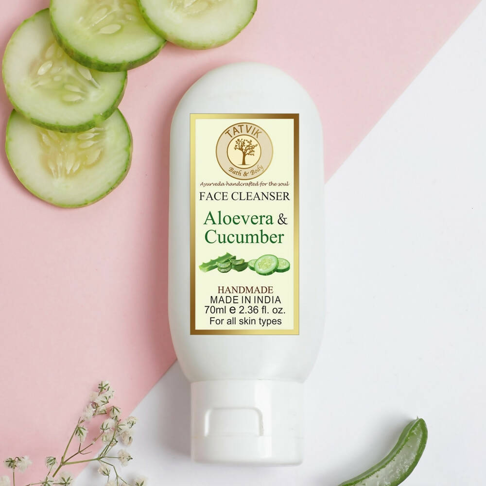 Tatvik Ayurveda Aloevera & Cucumber Face Cleanser
