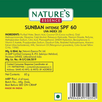 Nature?????? Essence SunBan SPF 60 Cream