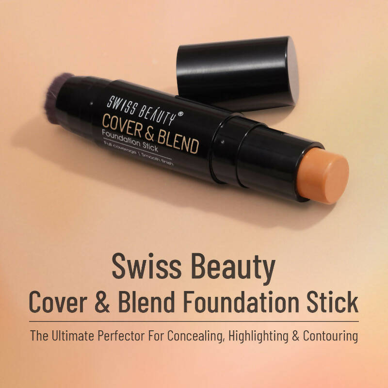 Swiss Beauty Cover & Blend Stick Foundation - 03 Shell Beige