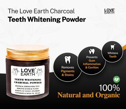 Love Earth Teeth Whitening Charcoal Powder
