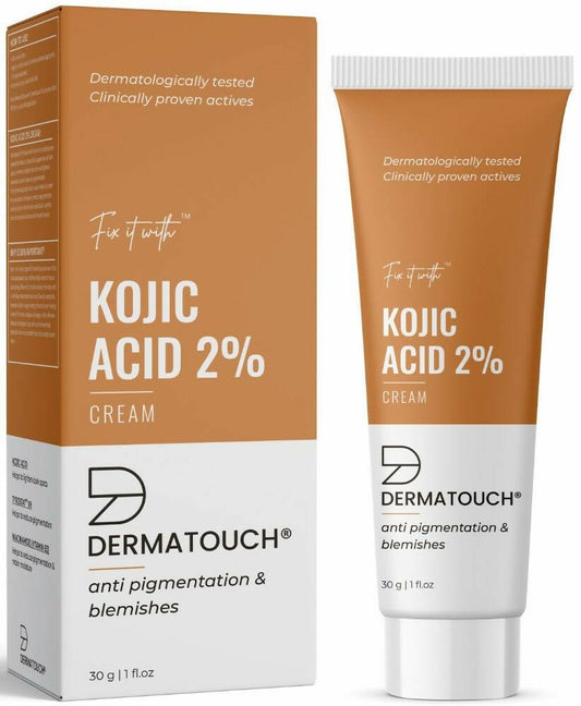 Dermatouch Kojic Acid 2% Face Cream For Pigmentation & Blemishes - BUDNE