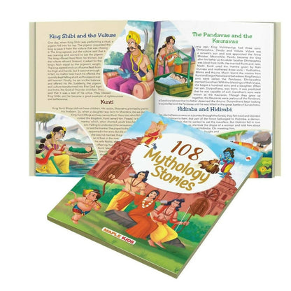 108 Indian Mythology Stories (Illustrated) - Story Book For Kids