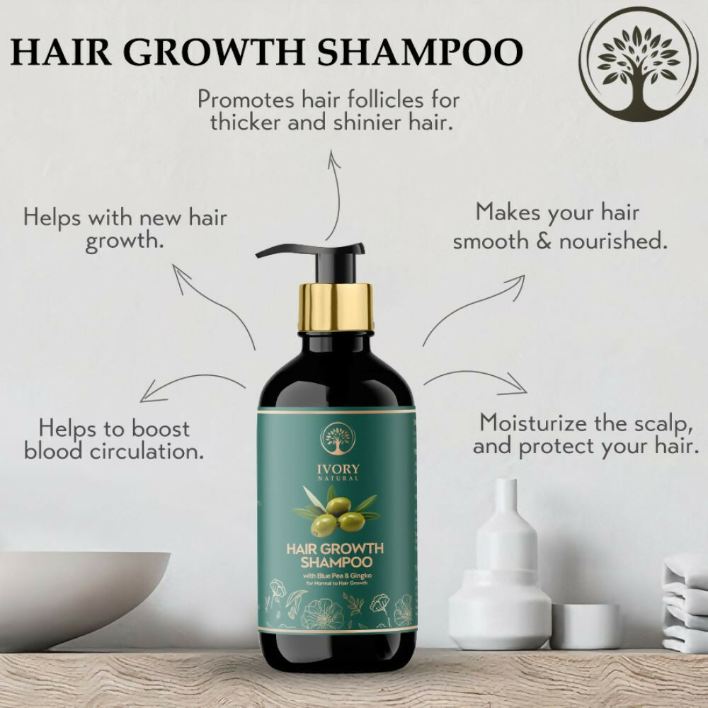 Ivory Natural Hair Shampoo For Growth - Hair Wellness & Nourishment For Both Men And Women