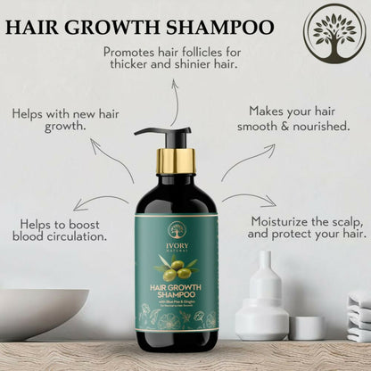 Ivory Natural Hair Shampoo For Growth - Hair Wellness & Nourishment For Both Men And Women