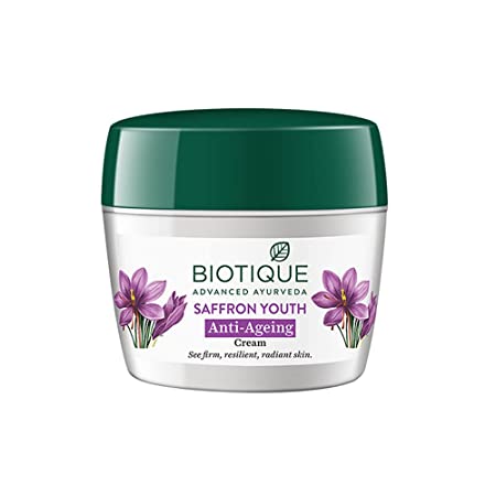 Biotique Advanced Ayurveda Bio Saffron Youth Anti-aging Cream - BUDNE