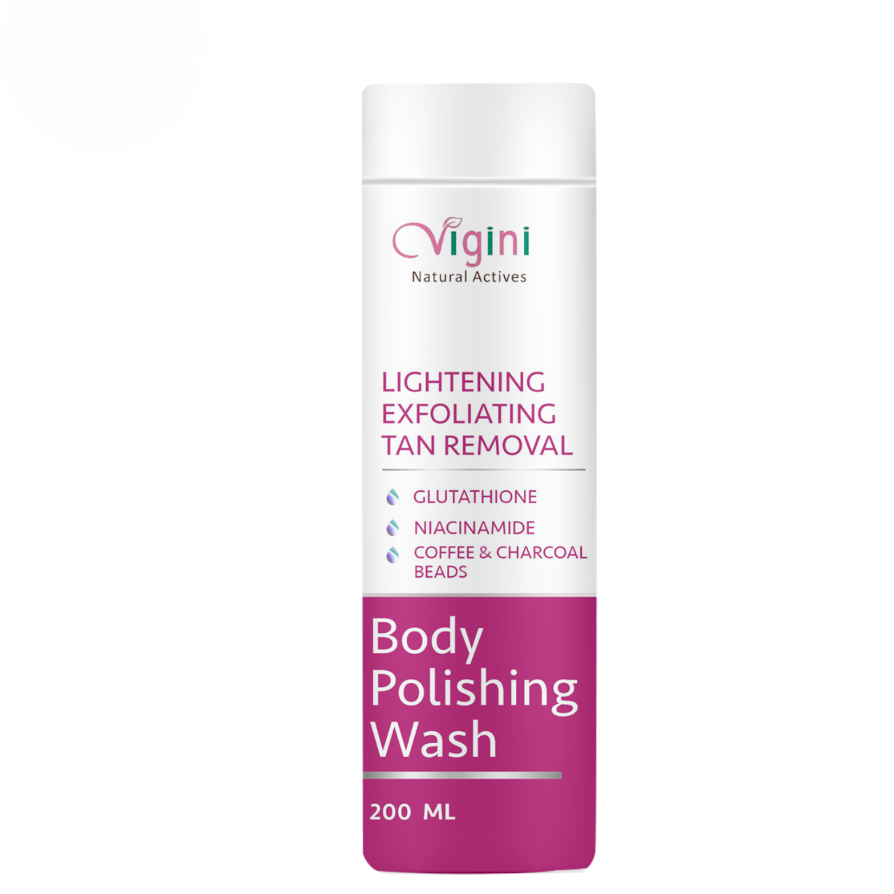 Vigini Lightening Brightening Body Polishing Wash for Men Women - BUDNE