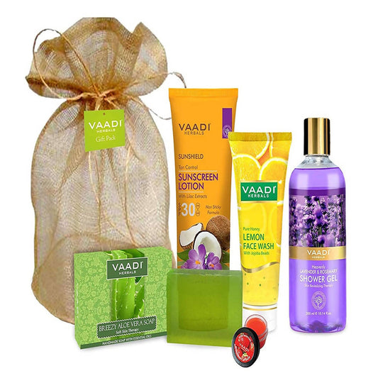 Vaadi Herbals All Purpose Complete Skin Care Travel Kit - usa canada australia