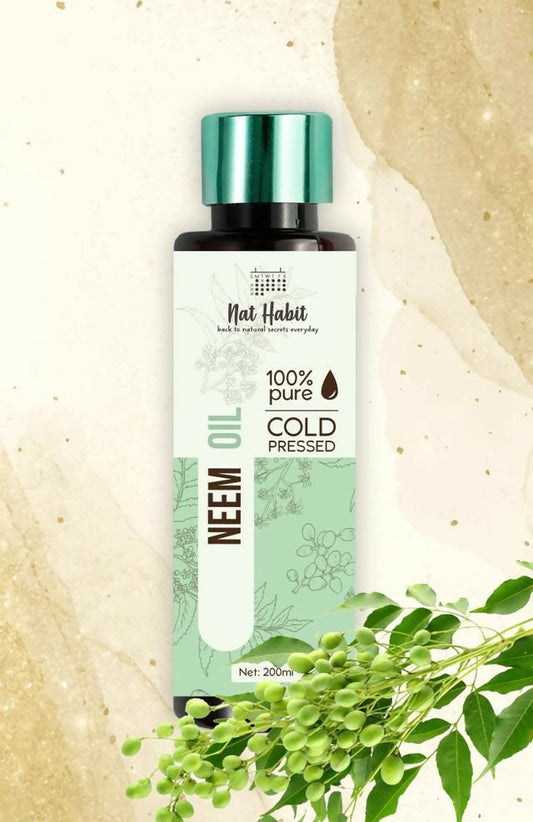 Nat Habit 100% Pure Cold Pressed Neem Oil - BUDNE