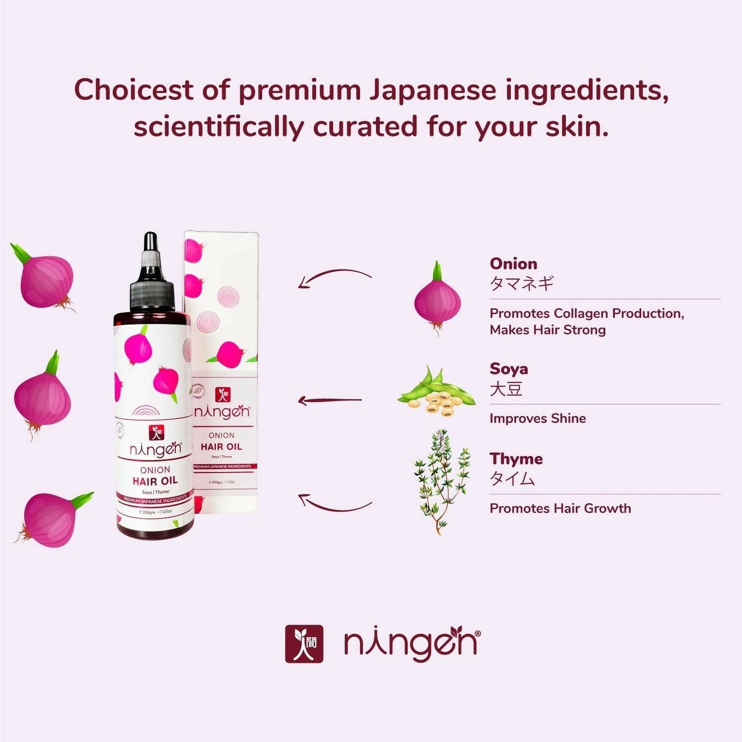 Ningen Onion Hair Oil