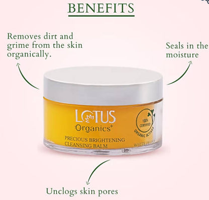 Lotus Organics+ Precious Brightening Cleansing Balm