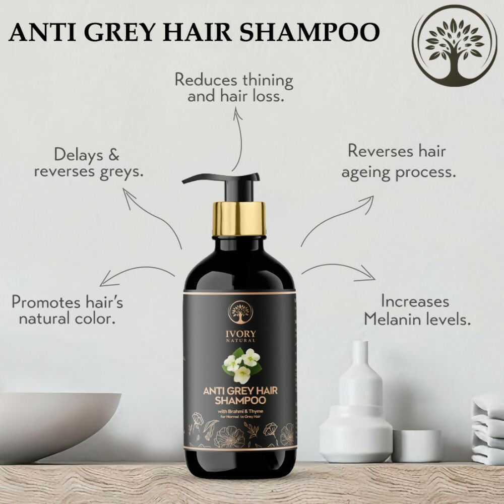 Ivory Natural Grey Hair Shampoo For Nature-Inspired Grey Coverage And Revitalization