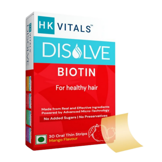 HK Vitals Disolve Biotin Strips - Mango Flavour -  usa australia canada 