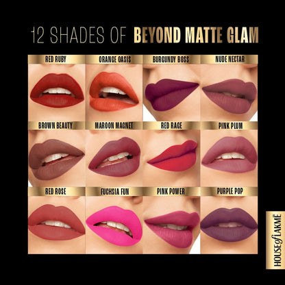 Lakme Absolute Beyond Matte Lipstick - 502 Purple Pop