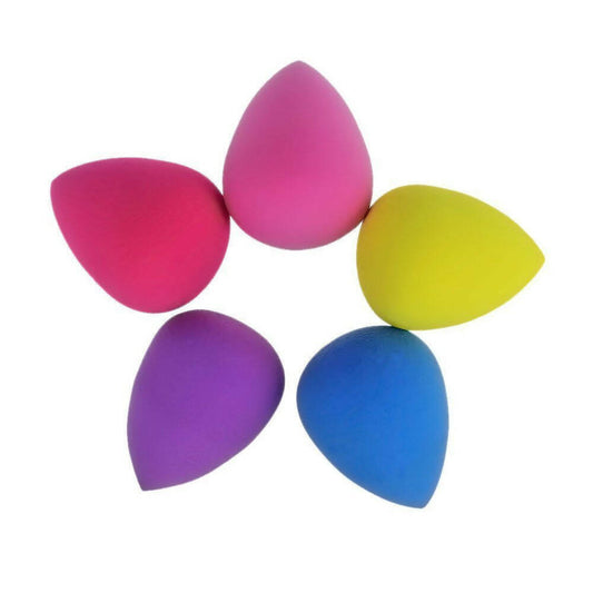 Favon Pack of 5 Mini Beauty Sponge Blender Puffs for Small Applicating Areas - BUDNE