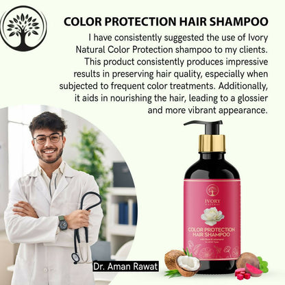 Ivory Natural Color Protection Hair Shampoo - Natural Solution For Coloured Hair